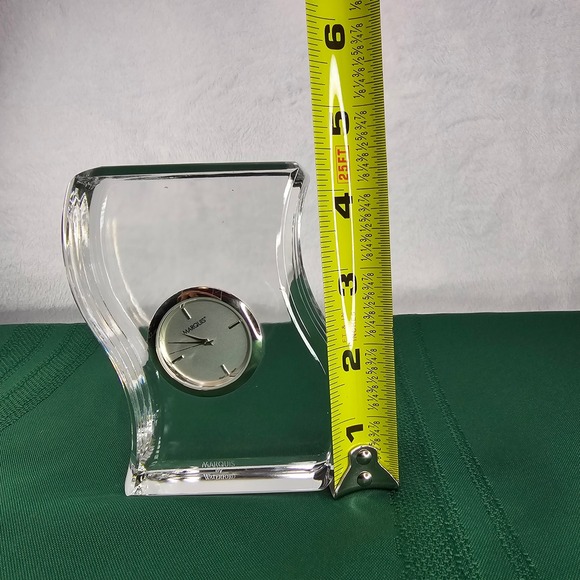 Marquis Crystal Desk Clock Modern Wave Home Office Decor (just need‎ battery) - Picture 8 of 8